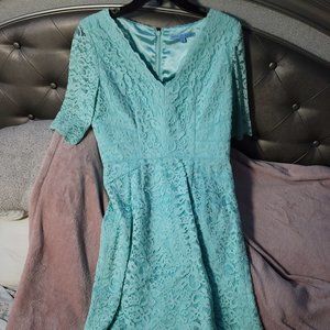 Antonio Melani Turquoise Lace Dress